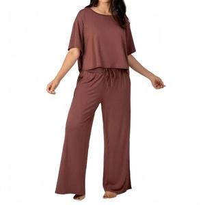 NEW KINDRED BRAVELY bamboo casual lounge pant in redwood